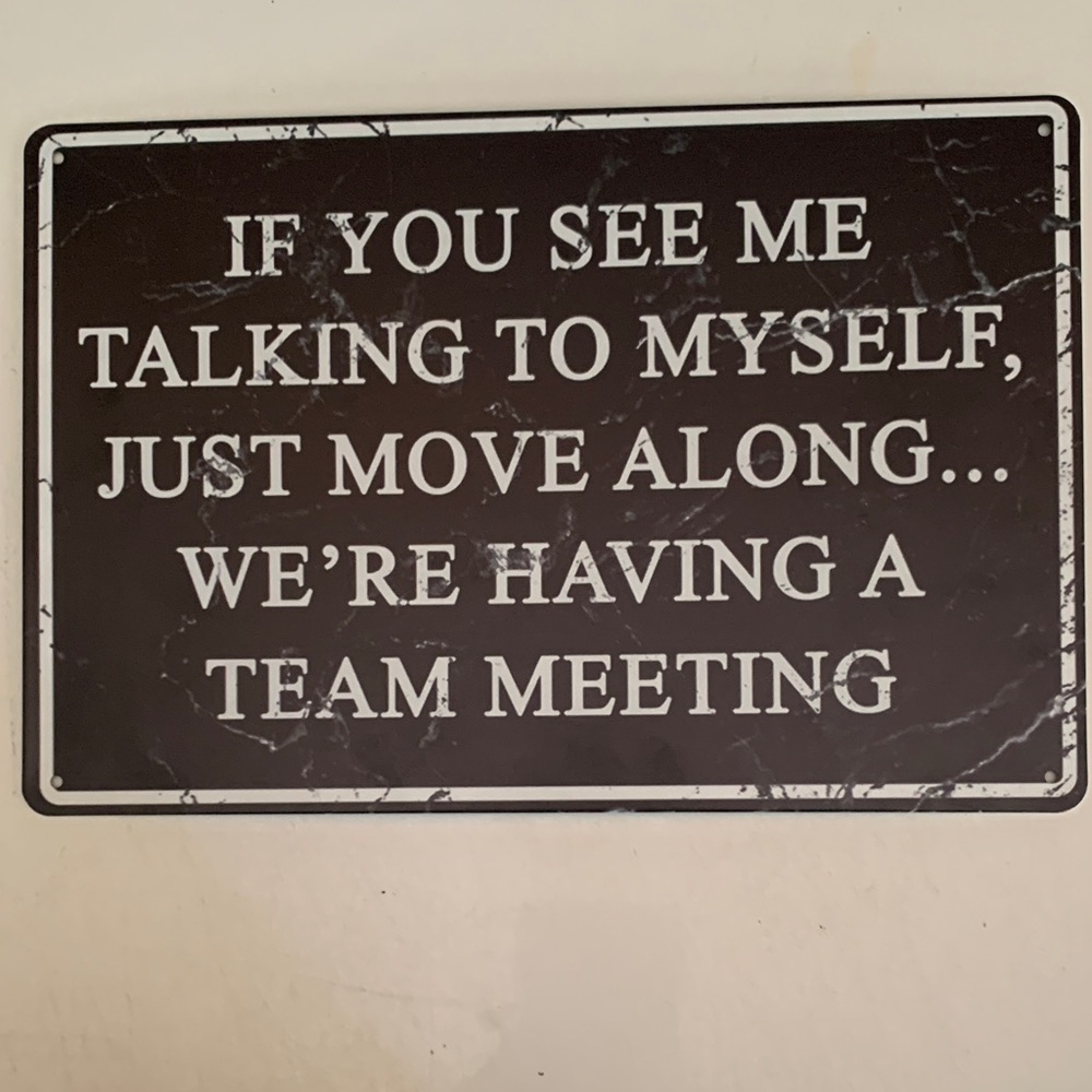 Humorous Black Wall Sign